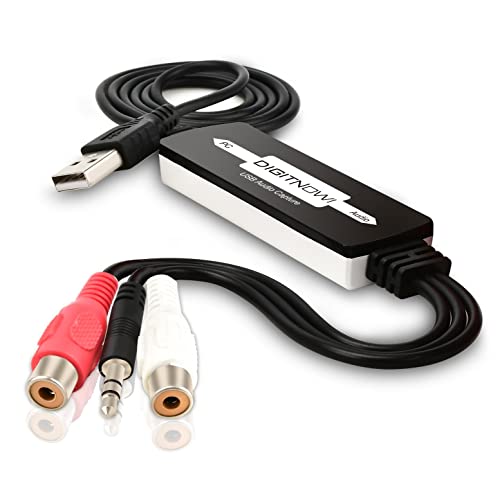 DIGITNOW! USB 2.0 Audio Grabber Konverter, für Vinyl-Kassetten zu Digital MP3...