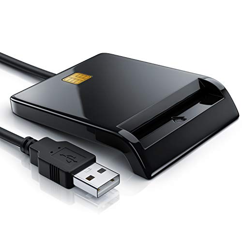 CSL - USB Chipkartenleser SmartCard Reader - Plug and Play - Power Status-LED -...