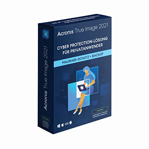Acronis True Image 2021 | 3 PC/Mac | Cyber Protection-Lösung für...
