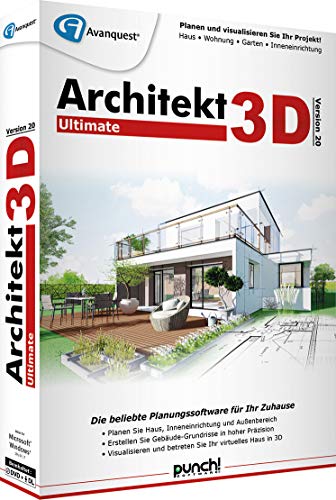 Avanquest Architekt 3D 20 Ultimate Win CD/DVD mit Lebenslange Lizenz