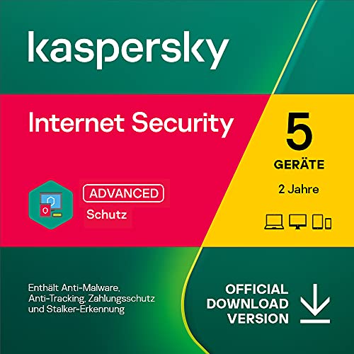 Kaspersky Internet Security 2022 | 5 Geräte | 2 Jahre | PC/Mac/Mobile |...