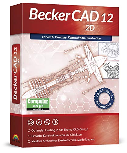BeckerCAD 12 2D - CAD-Software und 2D-Zeichenprogramm für Architektur,...
