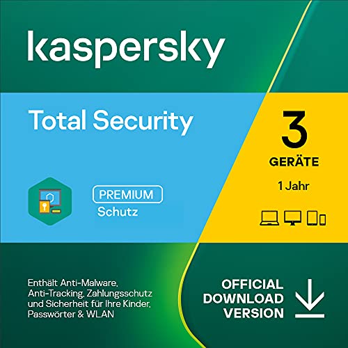 Kaspersky Total Security 2022 | 3 Geräte | 1 Jahr | PC/Mac/Mobile |...