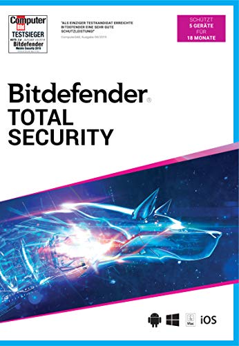 Bitdefender Total Security 2021 5 Gerät / 18 Monate (Code in a...
